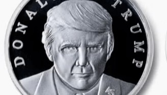 “特朗普的商品店”又出新品：售特朗普头像纪念币，纯银，100美元一枚