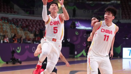 （体育）篮球——国际篮联亚洲杯：中国队对阵韩国队