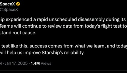 飞行8分钟，失联！“星舰”第七次试飞解体成流星，马斯克回应！