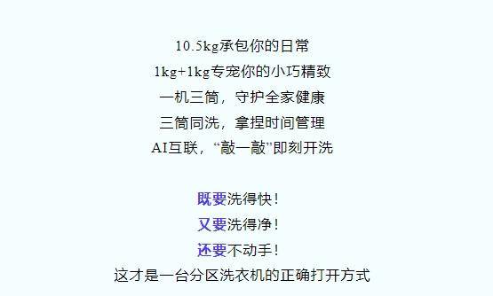 海尔懒人洗衣机即将上市:三筒设计 袜子、内衣、外套0手洗